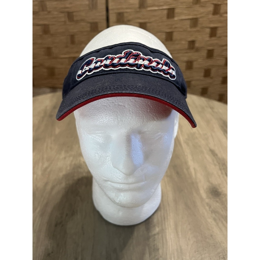 Annco St Louis Cardinals Vintage Adjustable Visor Hook & Loop Red White & Blue